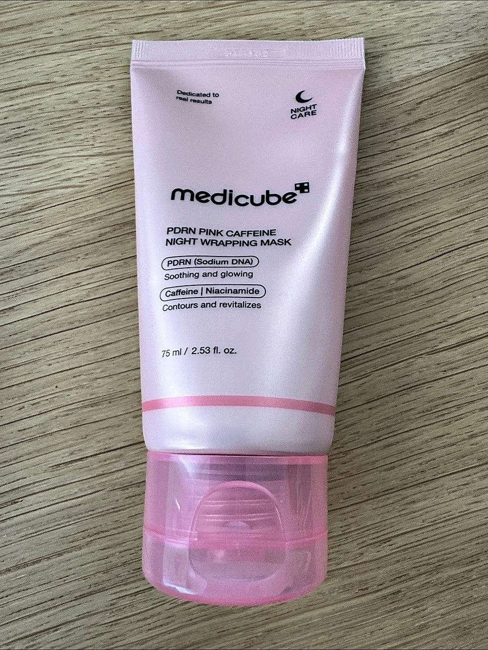 Medicube PDRN Pink Caffeine Night Wrapping Mask 75 ml Pink Night Mask NWT